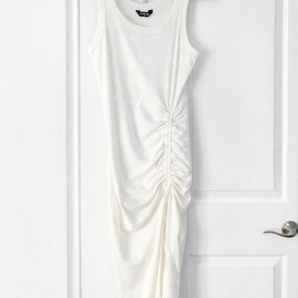 Chicme White Maxi Dress with Side Slit - Picture 2 of 9